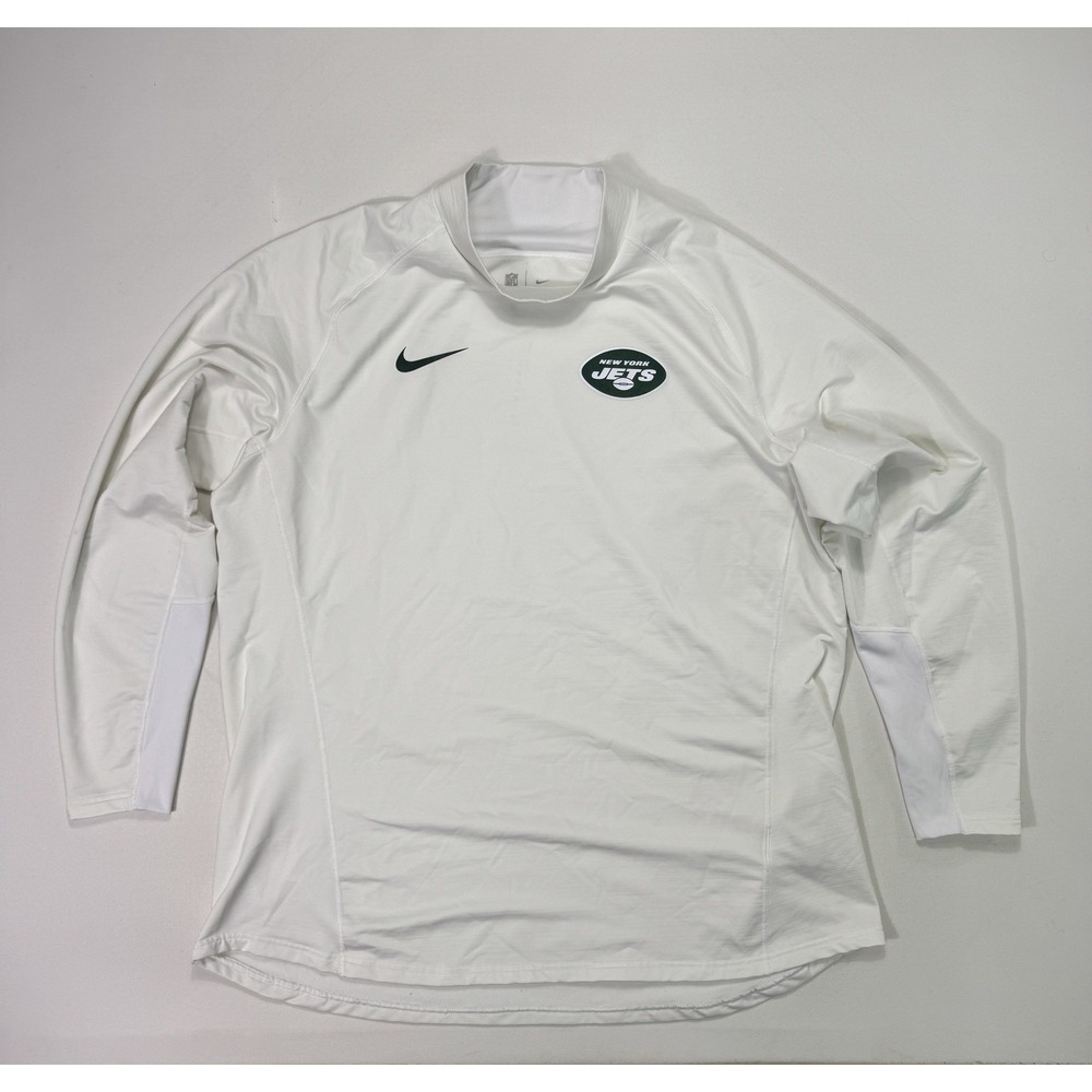 New York Jets Nike NFL On Field Dri-Fit Long Sleeve Shirt Men's 3XL White